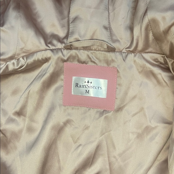 EUC RainSisters RARE Full Circle fit and flare pink Raincoat M - Picture 14 of 16